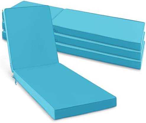 Chaise Lounge Cushions Outdoor Set of 4 by SUMMSUN