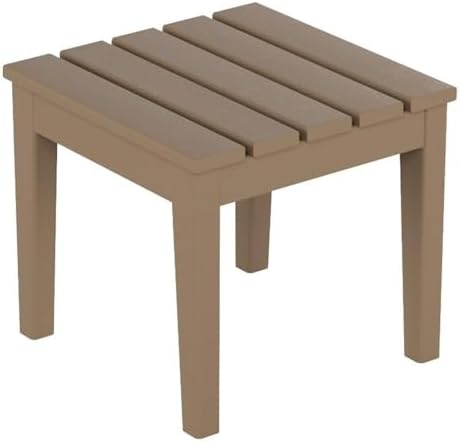 Small Outdoor Side Table, Patio End Table Weather Resistant Outdoor Coffee Table by Costaelm