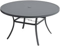VICLLAX 63" Outdoor Round Patio Table by HOME