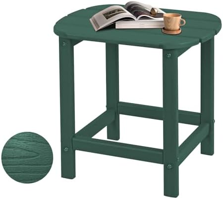 HDPE Outdoor Table, All Weather Adirondack Side Table by Plawdlik