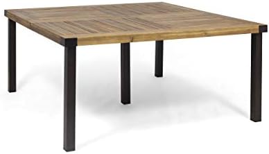 Christopher Knight Home Anna Acacia Wood Outdoor Dining Table Set - Image 6