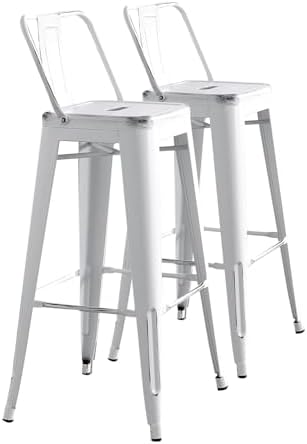 AC Pacific 30” Metal Barstool Set of 2 – Country Rustic Style by ACPacific