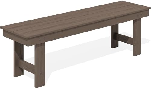 SERWALL 2-Person Backless Outdoor Bench 56 Inches by SERWALL