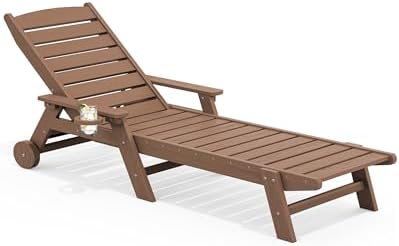SERWALL HDPE Outdoor Chaise Lounge by SERWALL