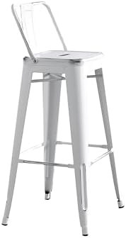 AC Pacific 30” Metal Barstool Set of 2 – Country Rustic Style - Image 4