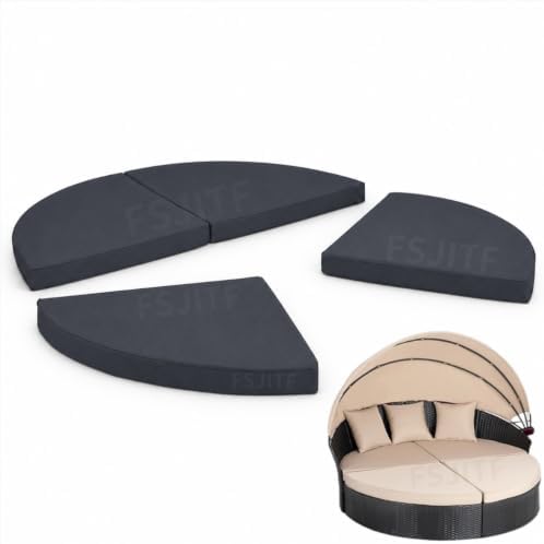 Outdoor Round 66" Daybed Replacement 4 in 1 Cushion Cover by FSJITF