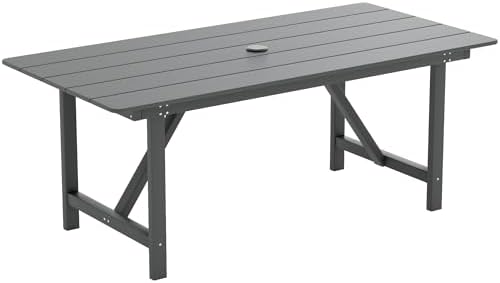 UDPATIO HDPE Outdoor Dining Table Patio Furniture Heavy Duty by UDPATIO