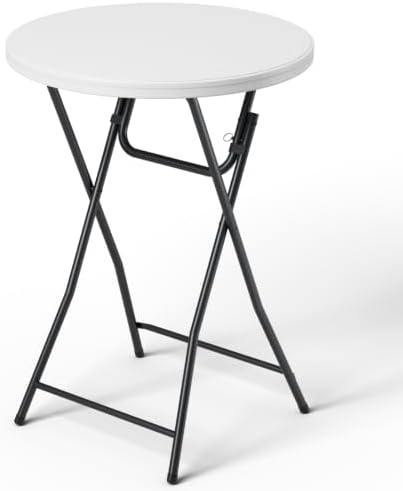 Folding Table, 32 Inch Foldable Cocktail Bar, High Top Round Folding Tables No by FoldingFurniture