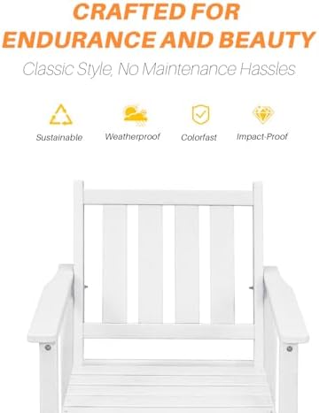 HDPE Patio Dining Set, 5-Piece Outdoor Table and Chairs - Image 6