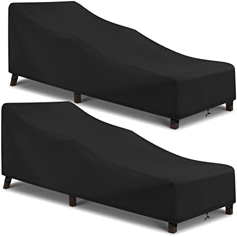 Patio Chaise Lounge Cover Waterproof 2 Pack by ARCEDO