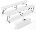 VINGLI 6 feet Folding Bench, Portable Outdoor Bench by VINGLI