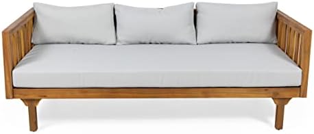 Christopher Knight Home Tina Outdoor 3 Seater Acacia Wood Daybed, Teak Finish by ChristopherKnightHome