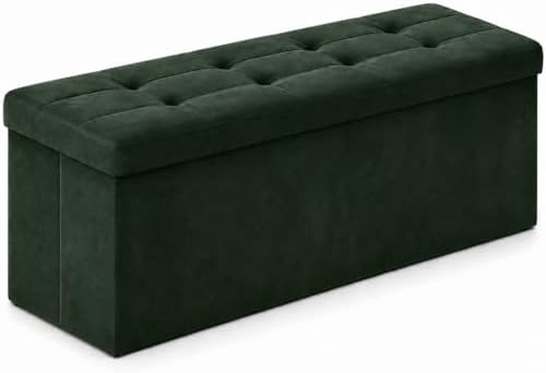 ALASDO 43 Inch Folding Storage Ottoman Bench by ALASDO
