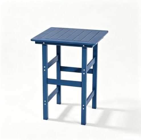Outdoor Bar Table, HDPE High Top Patio Bistro Slatted Table by ACUELGardenFurniture