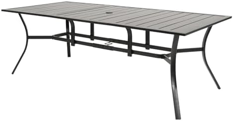 Patio Dining Table for 8, Outdoor Dining Table for Deck by Aoodor