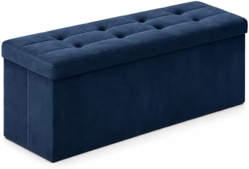 ALASDO 43 Inch Folding Storage Ottoman Bench by ALASDO
