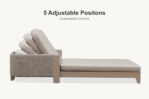 PURPLE LEAF Outdoor Couple Chaise Lounge - Image 6