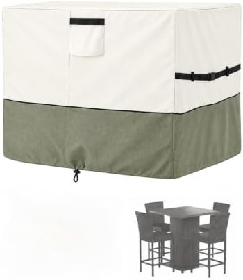 Bitubi Waterproof Square Patio Bar Set Cover by PatioFurnitureCovers