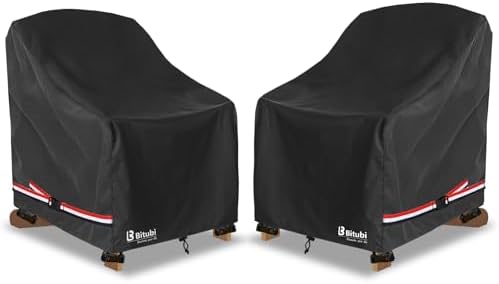 Waterproof 2 Pack Patio Adirondack Chair Cover by PatioFurnitureCovers