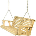 Amish Casual Heavy Duty 700 Lb Capacity Porch Swing – Wooden Outdoor Roll Back by AmishCasual