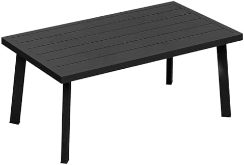 Patio Coffee Table, Never-Rust Aluminum Outdoor Coffee Table by SeeHill