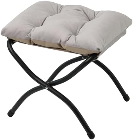 15" Folding Ottoman, Foldable Footrest Stool, Portable Small Foot Stool by MordchilHF
