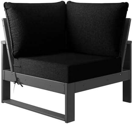 Rockaway 5-Piece Outdoor Patio Corner Sectional Sofa Conversation Set - Image 6