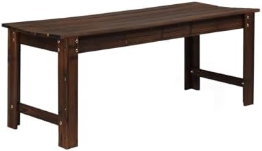 VINGLI Outdoor Wood Bench by VINGLI