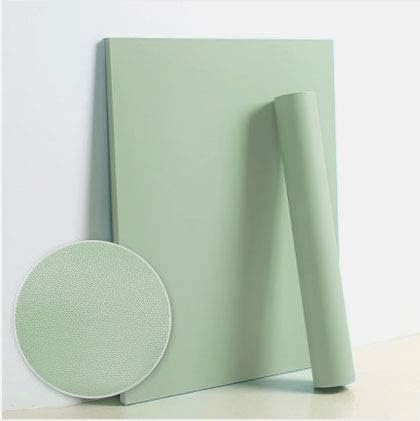 Dimoon 118''x23.6'' Green Peel and Stick Wallpaper Contact Paper Modern Self Adhesive Wall Paper Removable Renter Friendly Textured Solid Color Shelf Cabinet Vinyl Roll (118''x23.6'',Light Green)