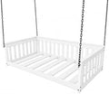 Amish Made Twin White Hanging Daybed, Made in USA by EcommersifyInc