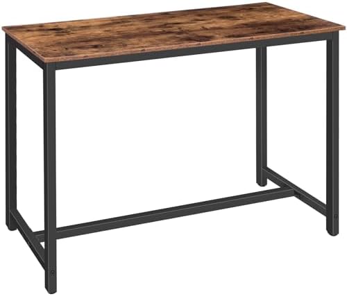HOOBRO Bar Table, Rectangular Pub Table, 47.2" Counter Height Bar Table by HOOBRO