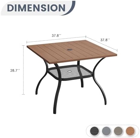 VICLLAX Outdoor Patio Dining Table - Image 3