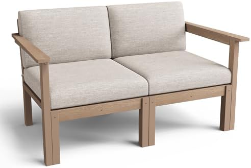 Stoog Modular 2-Seater Outdoor Loveseat, Convertible Sofa by Stoog