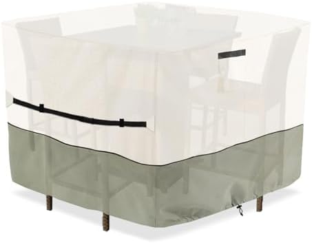 Square Patio Furniture Cover for 5-Piece Bar Height Patio Dining Set Covers by Osileyo