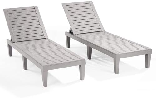 Nestl Lounge Chair Outdoor, Tanning Chair, Chaise Lounge Outdoor Set of 2 by Nestl