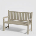 ROJIK Outdoor Bench Resin Patio Chairs Waterproof 2-Person Slatted Chairs by ROJIK