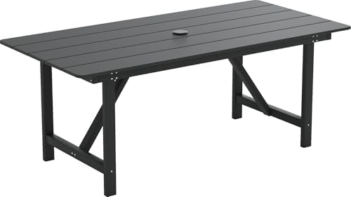 UDPATIO HDPE Outdoor Dining Table Patio Furniture Heavy Duty by UDPATIO