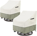 Outdoor Swivel Rocker Chair Cover 2 Pack, Patio Swivel Chair Covers by LSongSKY