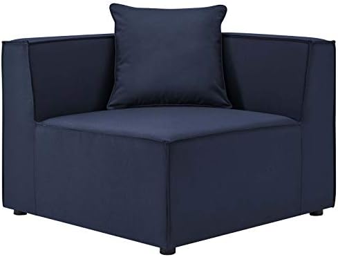 Modway EEI-4380-NAV Saybrook Patio Upholstered 4-Piece Sectional Sofa in Navy - Image 4