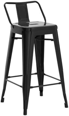 Yaheetech 26 Inch Metal Bar Stools Set of 4 Bar Chairs - Image 4
