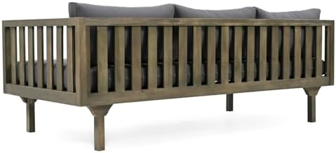 Merax Outdoor Acacia Wood Daybed, 3 Seater Day Bed Couch Sofa - Image 6