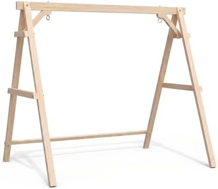 VINGLI 6.2FT Wooden Porch Swing Frame by VINGLI