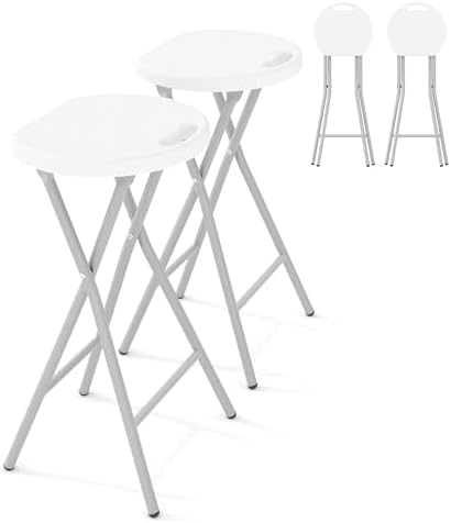 Garvee Folding Stool with Handle 24 Inch Tall 400lbs Capacity by Garvee