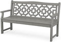 Martha Stewart by POLYWOOD® Chinoiserie 60” Garden Bench in Slate Grey by MarthaStewart