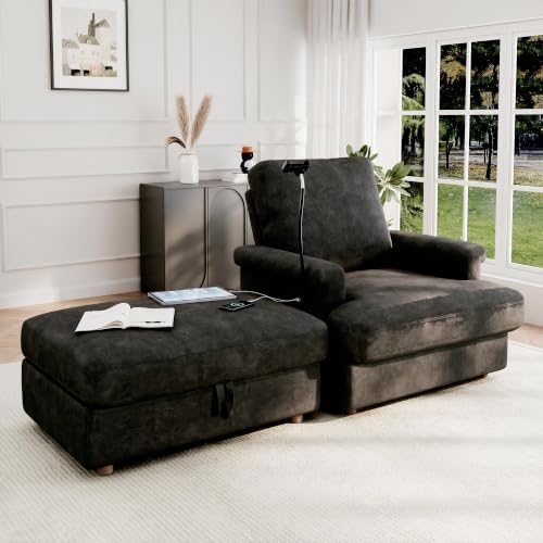 EJUNQ 77.4" Oversized Chaise Lounge Chair - Image 7