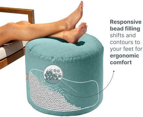 Jaxx Spring Indoor/Outdoor Bean Bag Pouf Ottoman - Image 3