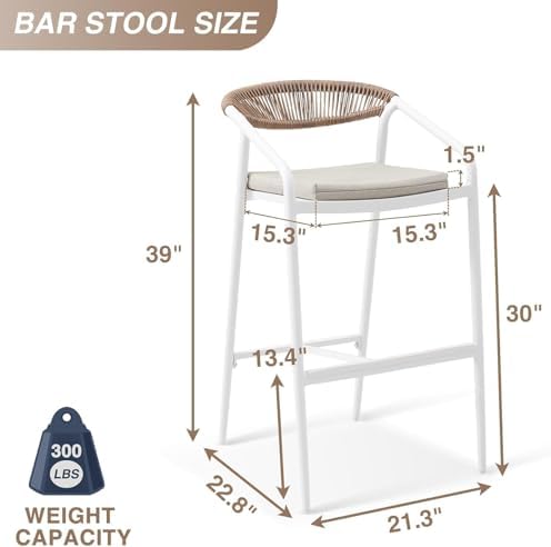 Outdoor Bar Stools Set of 2 - Image 2