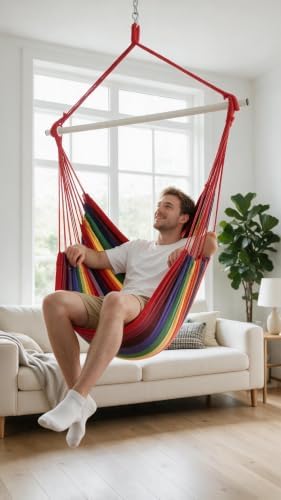 Large Hammock Swing Chair, 39.4 x 53.1in - Image 3