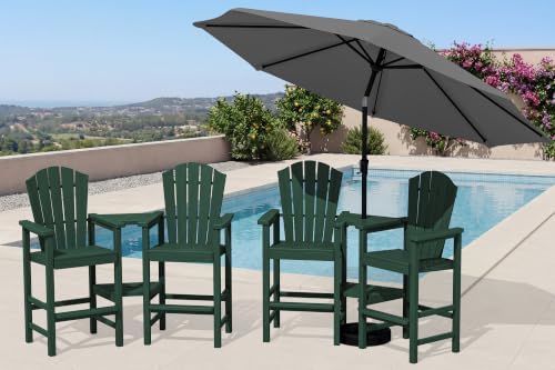 Tall Adirondack Chair Set of 4 by KINGYES