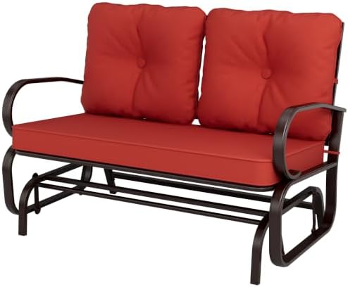 Outdoor Glider Rocking Chair Patio Glider Bench by Incbruce